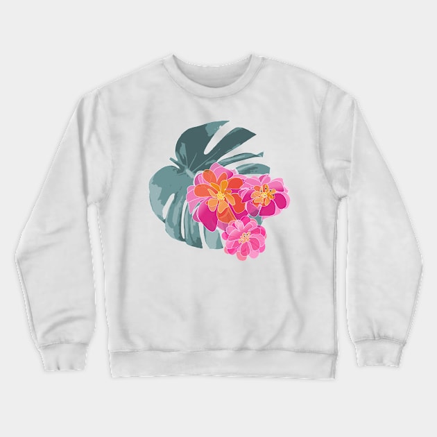 Exotic Flora Crewneck Sweatshirt by Artskratch